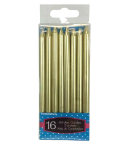 Gold Mini Taper Candles