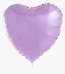 18" Lavender Heart Shaped Foil Balloon