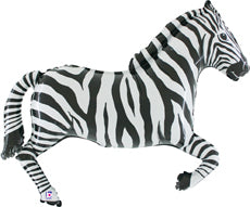 Zebra Supershape Foil Balloon