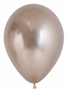 11" Chrome Champagne Latex Balloon - 5ct