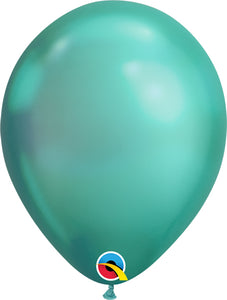 11" Chrome Green Latex Balloon - 5ct