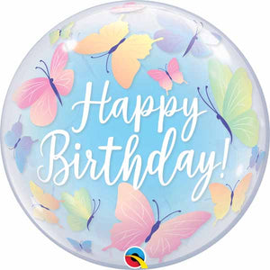 Butterfly Birthday Party Bubble Balloon