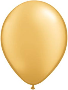 11" Pearl Gold Latex Balloon - 5ct