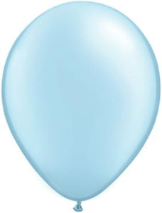11" Pearl Light Blue Latex Balloon - 5ct