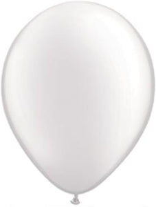 11" Pearl White Latex Balloon - 5ct